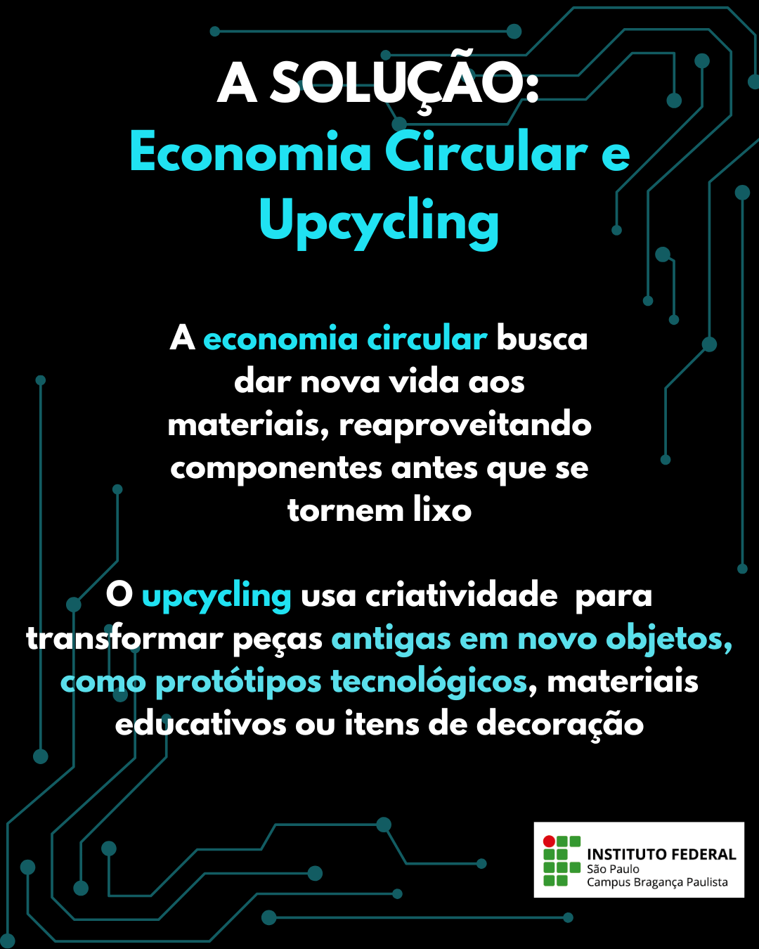 Ilustração de economia circular e upcycling
